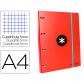 carpeta-con-recambio-liderpapel-antartik-a4-cuadro-5-mm-forrada-4-anillas-25mm-color-rojo
