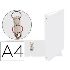 Carpeta De 2 Anillas 30mm Redondas EXACOMPTA DIN A4 Carton Forrado Blanco