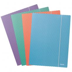 ESSELTE Carpeta de 3 solapas de cartón ColourBreeze A4, surtidos
