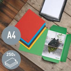 Carpeta de 3 solapas de cartón LEITZ Recycle. 100% reciclable. DIN A4, verde