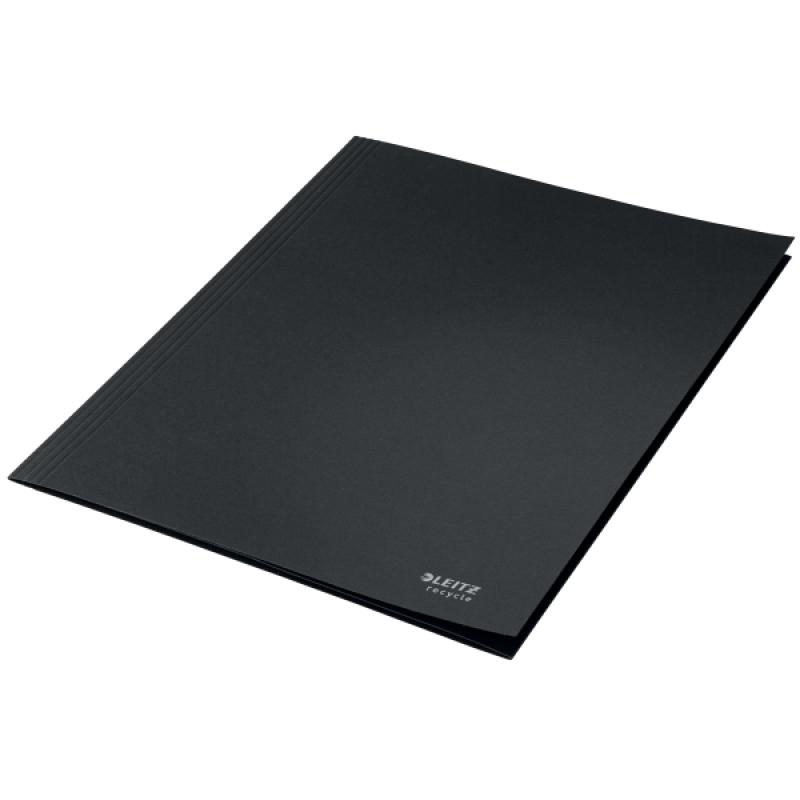 carpeta-de-3-solapas-de-carton-leitz-recycle-100-reciclable-din-a4-negro