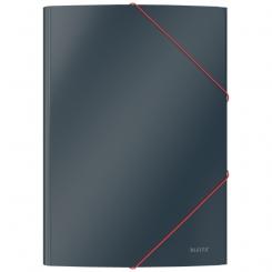 Carpeta de 3 solapas LEITZ Cosy. DIN A4. Cartón, gris