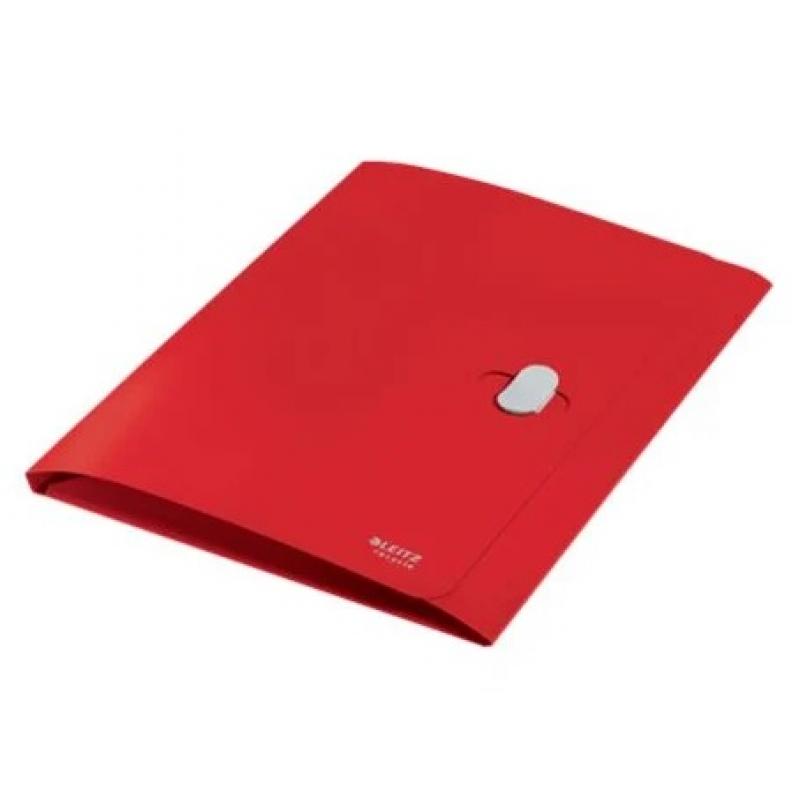 Carpeta de 3 solapas LEITZ Recycle. PP. Con 3 solapas. DIN A4, rojo