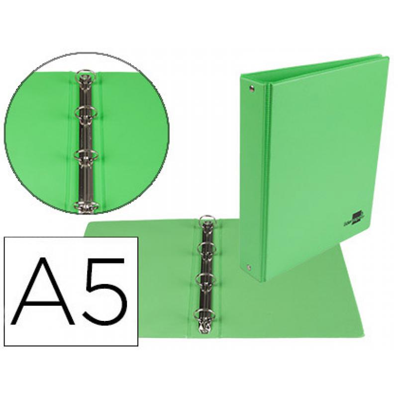 carpeta-de-4-anillas-25-mm-redondas-liderpapel-a5-carton-forrado-pvc-verde