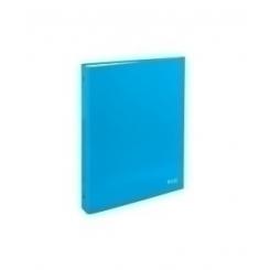Carpeta De Anillas Carchivo Luz Carton Plastificado Brillo Fº-Xl 2 anillas Redonda 40Mm Azul