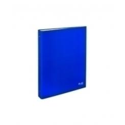 Carpeta De Anillas Carchivo Luz Carton Plastificado Brillo Fº-Xl 2 anillas Redonda 40Mm Marino