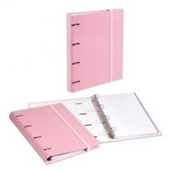 Carpeta de anillas Carchivo Soft A4 4 anillas 100 H Rosa