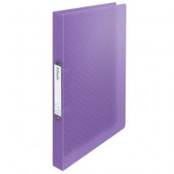 Carpeta de anillas ESSELTE ColourBreeze PP. 2 anillas redondas de 25 mm. DIN A4, lavanda