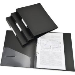 Carpeta De Anillas Rapesco Pp A4 2 An.35Mm  Negro Pack De 4