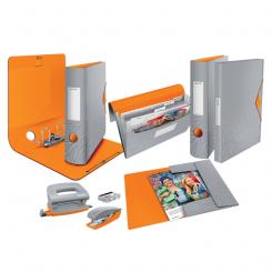 LEITZ Carpeta de anillas Urban Chic PP. 20 mm. Mecanismo de 2 anillas redondas. DIN A4, gris
