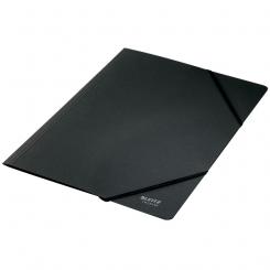 Carpeta de cartón con gomas LEITZ Recycle. 100% reciclable. DIN A4, negro