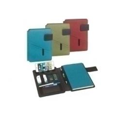 Carpeta De Congresos Carchivo Venture A5 Con Atril, Block, Porta Boligrafo Y Trabilla Turquesa