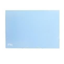 Carpeta De Dibujo Carchivo Soft Pp Gomas Y Solapas A3-Xxl Azul Pastel