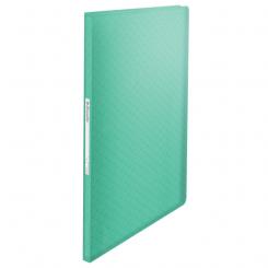 Carpeta de fundas ESSELTE ColourBreeze PP. Tapas flexibles. 40 fundas. DIN A4,verde