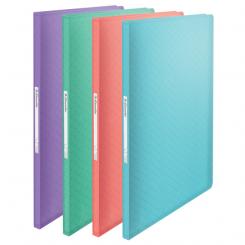 Carpeta de fundas ESSELTE Colour'Breeze PP. Tapas flexibles. 60 fundas. DIN A4, surtidos