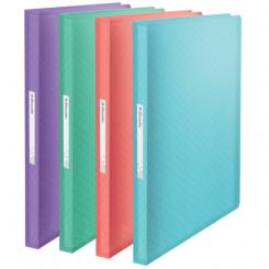 Carpeta de fundas ESSELTE ColourBreeze PP. Tapas flexibles. 80 fundas. DIN A4, surtidos