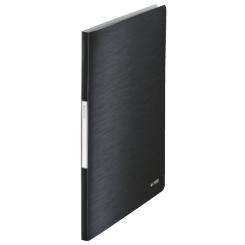 LEITZ Carpeta de fundas Style. PP. 40 fundas. DIN A4, negro satinado