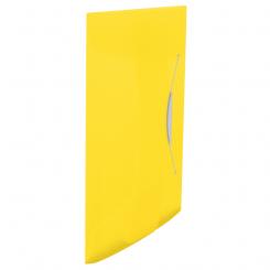 Carpeta de gomas ESSELTE Vivida. PP. Con 3 solapas. DIN A4, amarillo Vivida