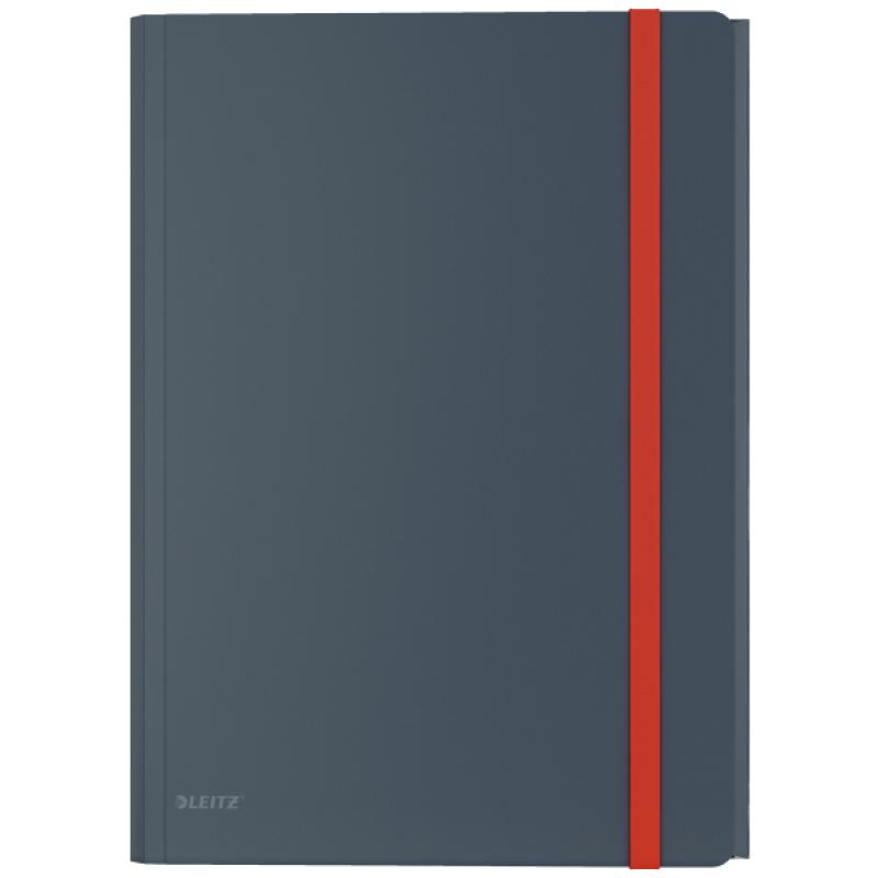 carpeta-de-gomas-leitz-cosy-pp-con-3-solapas-y-bolsillo-interior-c-cierre-din-a4-gris