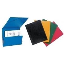 Carpeta De Gomas Sin Solapas Saro Carton Nº10 Gofrado Brillo Fº Verde
