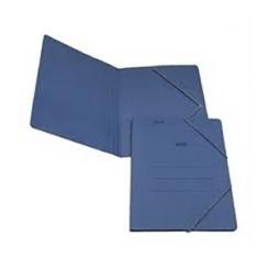 Carpeta De Gomas Sin Solapas Saro Carton Nº8 Mate 4º Azul
