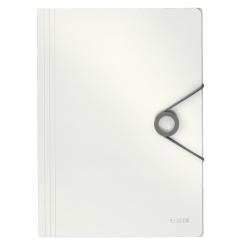 LEITZ Carpeta de gomas Solid. PP. Con 3 solapas. DIN A4, blanco