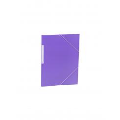 Carpeta De Gomas Y Solapas Carchivo Pp Opaco Fº  Con Etiqueta Violeta