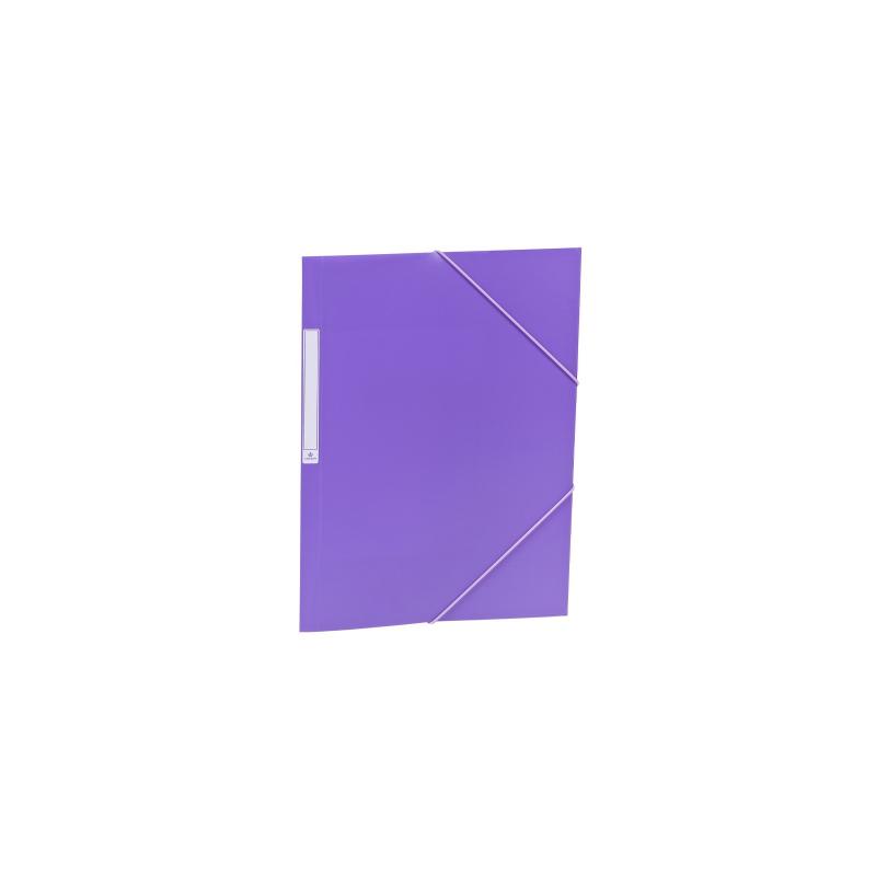 Carpeta De Gomas Y Solapas Carchivo Pp Opaco Fº Con Etiqueta Violeta