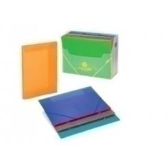 Carpeta De Gomas Y Solapas Carchivo Pp Trans. Fº Fluor Amarillo