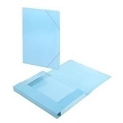 Carpeta De Gomas Y Solapas Carchivo Soft Carton Brillo Fº Azul