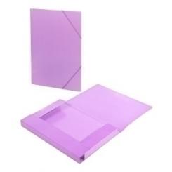 Carpeta De Gomas Y Solapas Carchivo Soft Carton Brillo Fº Malva