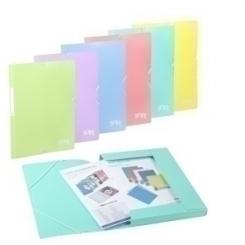 Carpeta De Gomas Y Solapas Carchivo Soft Polipropileno Fº Expositor De 30