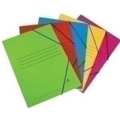 Carpeta De Gomas Y Solapas Carton Fº Amarillo