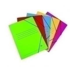 Carpeta De Gomas Y Solapas Carton Fº Color Surtido 4 Colores