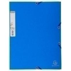 Carpeta De Gomas Y Solapas Exacompta Forever Carton A4 Con Etiqueta Azul