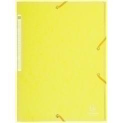 Carpeta De Gomas Y Solapas Exacompta Maxi Carton A4 Con Etiqueta Amarillo