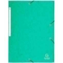 Carpeta De Gomas Y Solapas Exacompta Maxi Carton A4 Con Etiqueta Verde