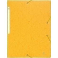 Carpeta De Gomas Y Solapas Exacompta Scotten Maxi Carton Gofrado A4 Con Etiqueta Amarillo