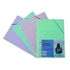 Carpeta De Gomas Y Solapas Fabrisa Carton Fº Surtido Pastel