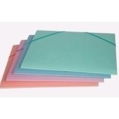 Carpeta De Gomas Y Solapas Fabrisa Carton Gofrado Fº Azul Pastel