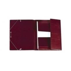 Carpeta De Gomas Y Solapas Iberplas Pvc Fº  Burdeos