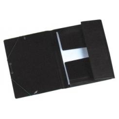 Carpeta De Gomas Y Solapas Iberplas Pvc Fº Prolong. Negro