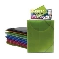 Carpeta De Gomas Y Solapas Office Box Pp Trans.Maxi +Colorline
