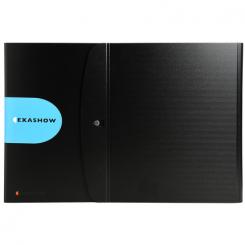 Carpeta de presentación Exashow 4 anillas 30mm Exactive - A3 - Negro