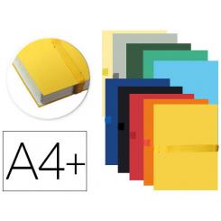 Carpeta De Proyecto EXACOMPTA DIN A4 Lomo Hasta 130 mm Extensible con Tira De Velcro Colores Surtidos