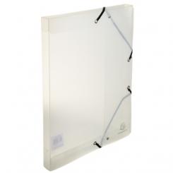 Carpeta De Proyectos Exacompta Exabox Pp Cristal A4 Gomas  2,5 Cm