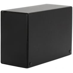 Carpeta De Proyectos Pardo Carton Forrado Pvc A4 Broches 20 Cm Negro