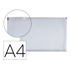 Carpeta dossier LIDERPAPEL A4 cierre de cremallera transparente
