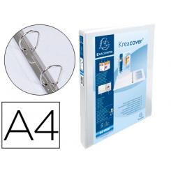 Carpeta EXACOMPTA Canguro 2 Anillas 16 mm DIN A4+ Carton Forrado Polipropileno Personalizable 3 Bolsillos