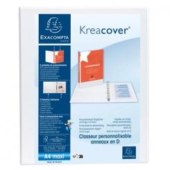 Carpeta EXACOMPTA Canguro 4 Anillas 20 mm DIN A4 MAXI 320x273x38 mm Carton Forrado PP Personalizable 2 Bolsillos